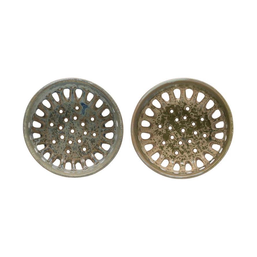 Creative Co-Op Creative Co-Op Stoneware Berry Bowl with Glaze - Little Miss Muffin Children & Home