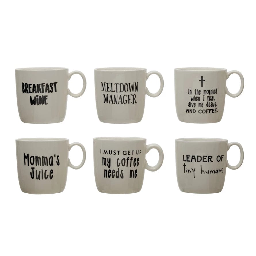 Creative Co-op Creative Co-op Stoneware Mug wSaying - Little Miss Muffin Children & Home