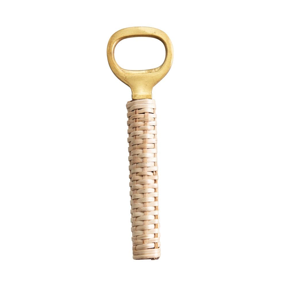 Creative Co-Op Creative Co-op Brass & Bamboo Bottle Opener - Little Miss Muffin Children & Home