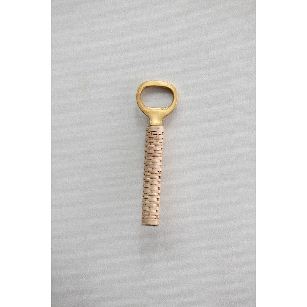 Creative Co-Op Creative Co-op Brass & Bamboo Bottle Opener - Little Miss Muffin Children & Home
