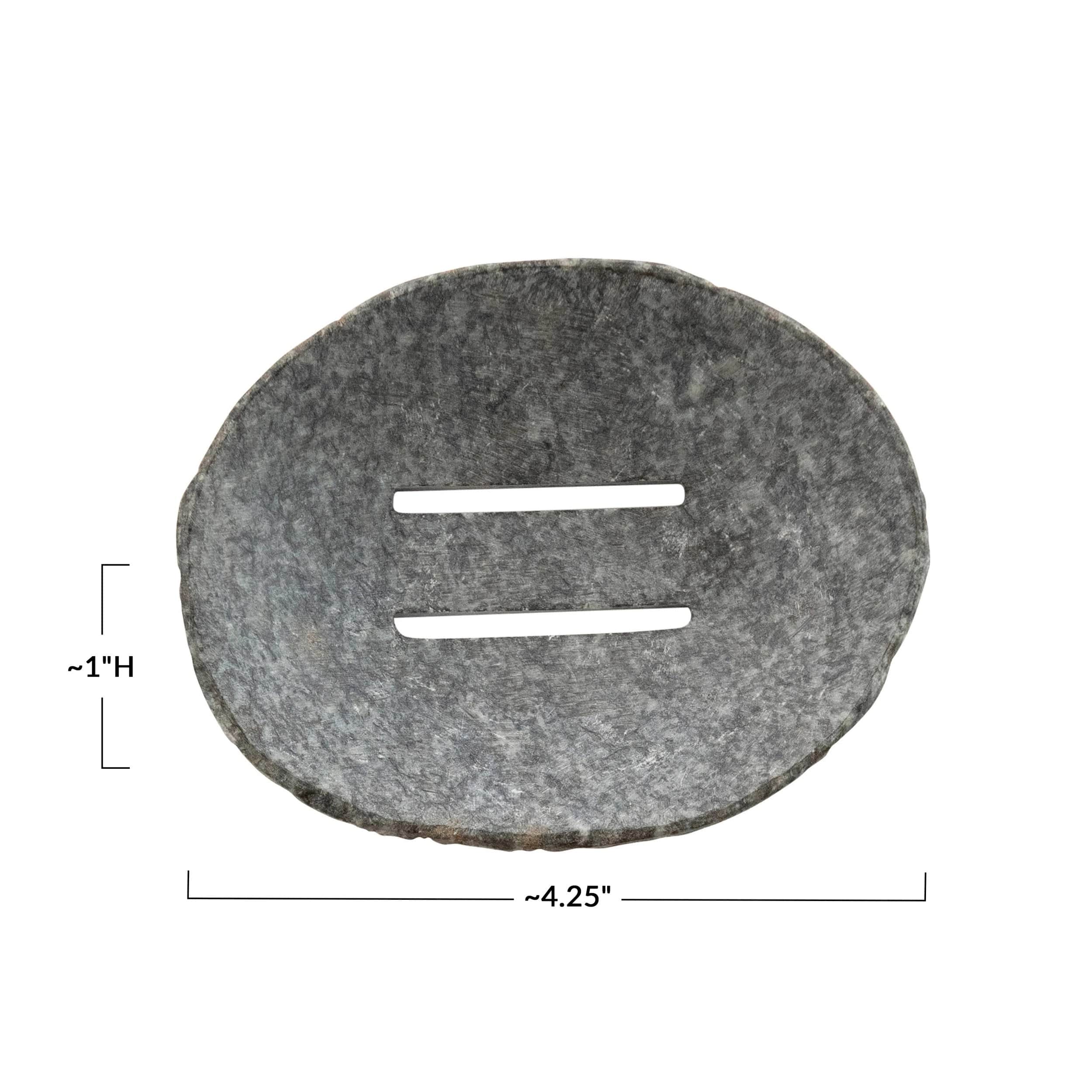 CCO - Creative Co-op Creative Co-op Natural Stone Soap Dish - Little Miss Muffin Children & Home