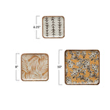 Creative Co-op Creative Co-op Patterned Small Acacia Wood Tray - Little Miss Muffin Children & Home