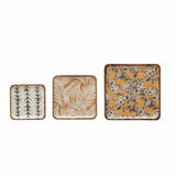 Creative Co-op Creative Co-op Patterned Medium Acacia Wood Tray - Little Miss Muffin Children & Home