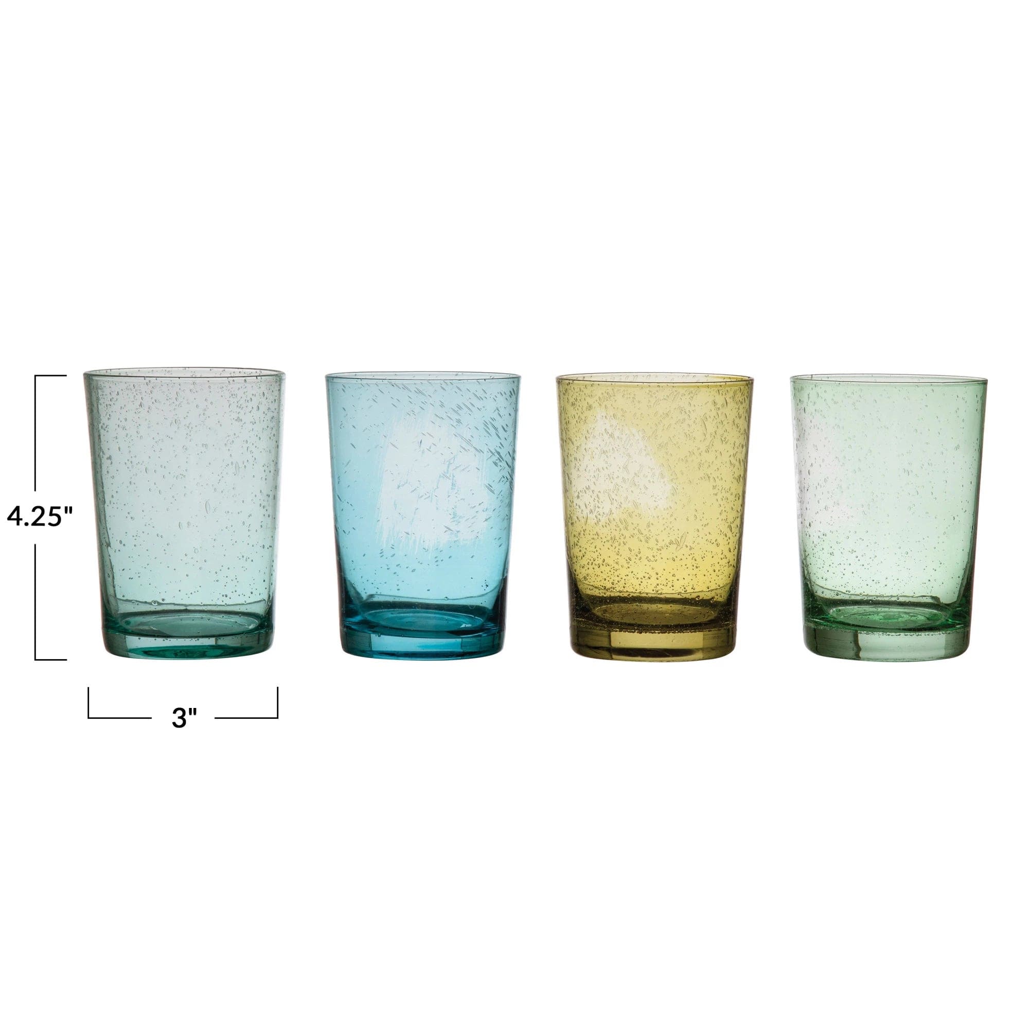 Creative Co-op Creative Co-op Bubble Glass Drinking Glasses - Little Miss Muffin Children & Home