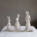 Creative Co-op Creative Co-op Resin Yoga Rabbit - Little Miss Muffin Children & Home