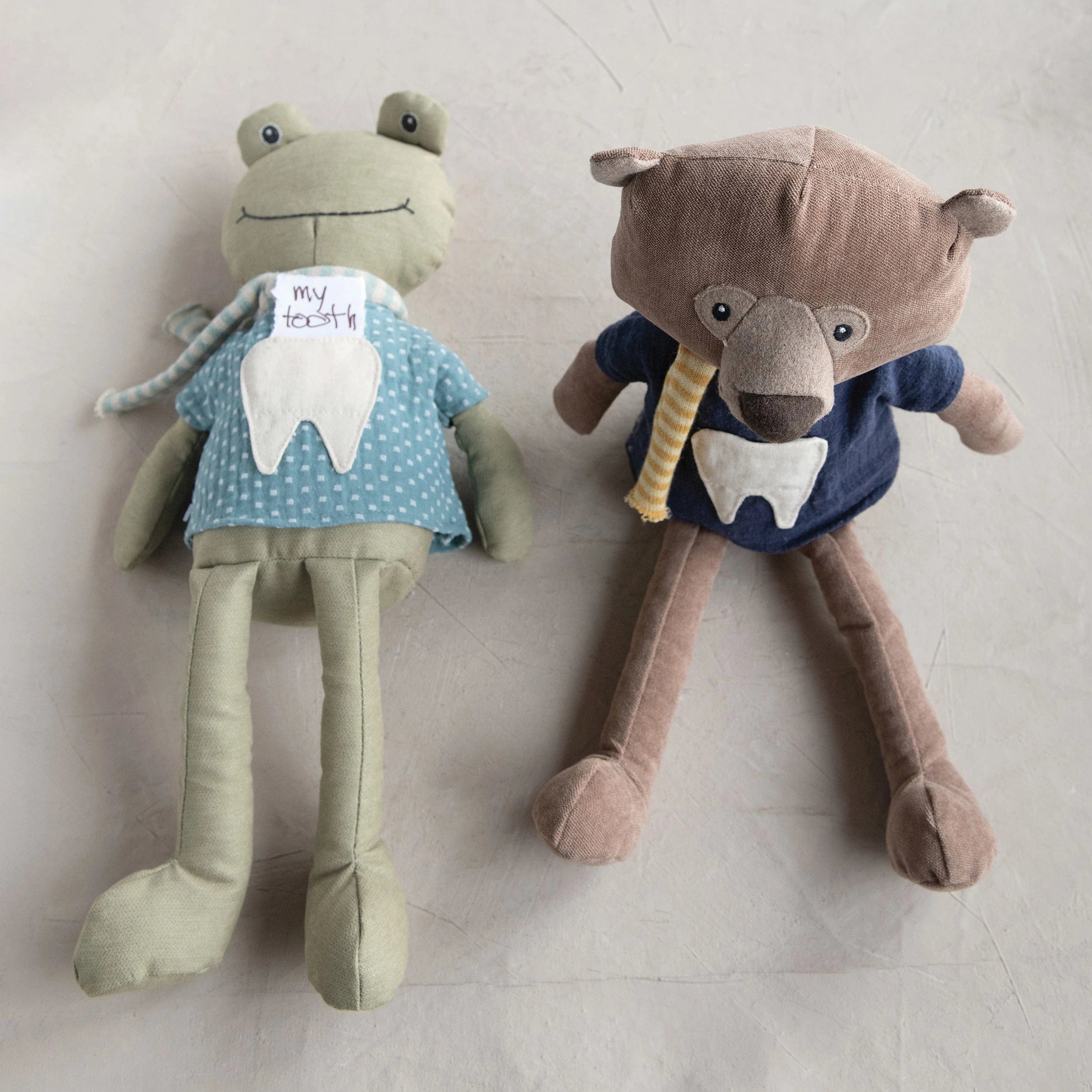 Creative Co-op Creative Co-op Fabric Animal Tooth Fairy Pillow - Little Miss Muffin Children & Home