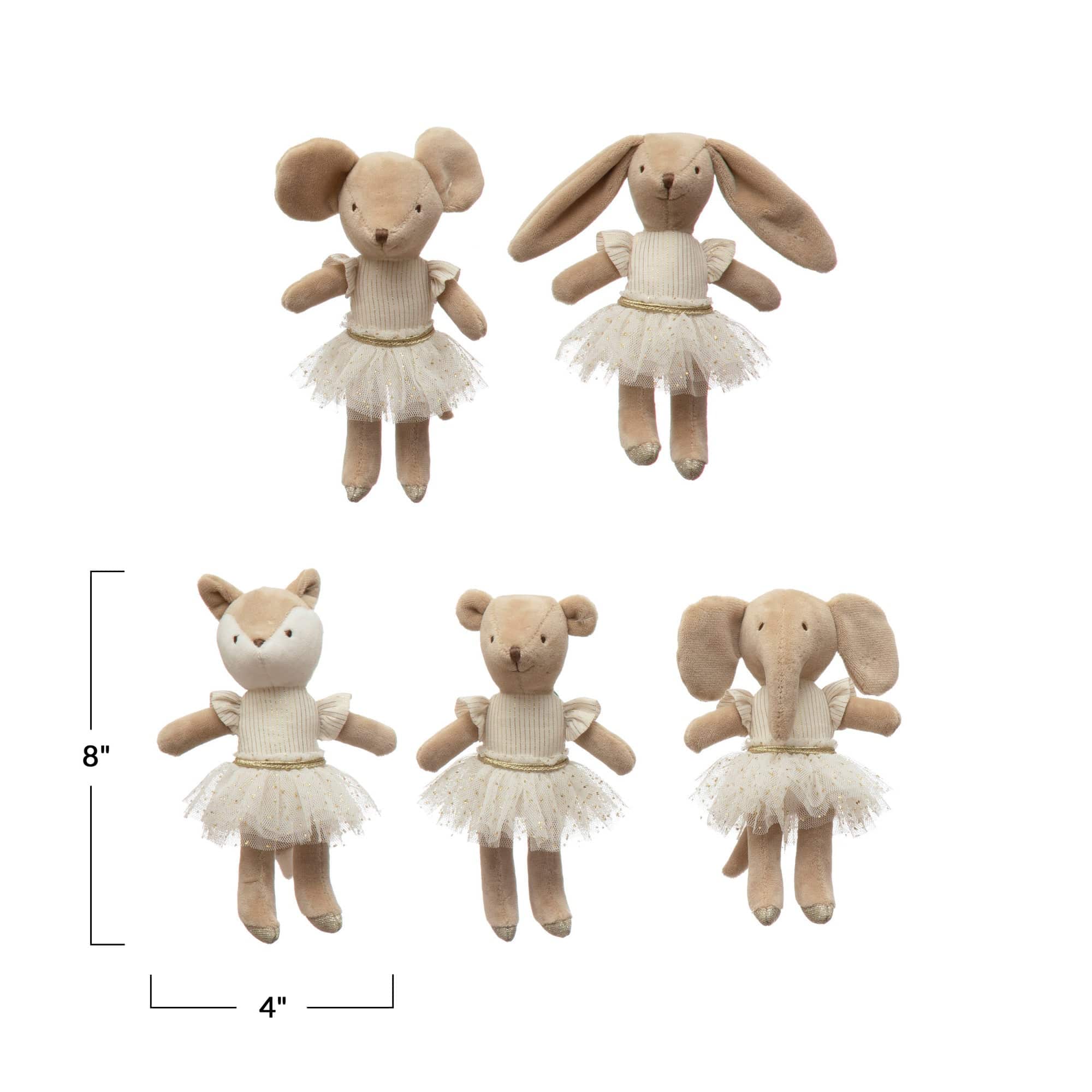 Creative Co-op Creative Co-op Plush Ballerina Animals - Little Miss Muffin Children & Home