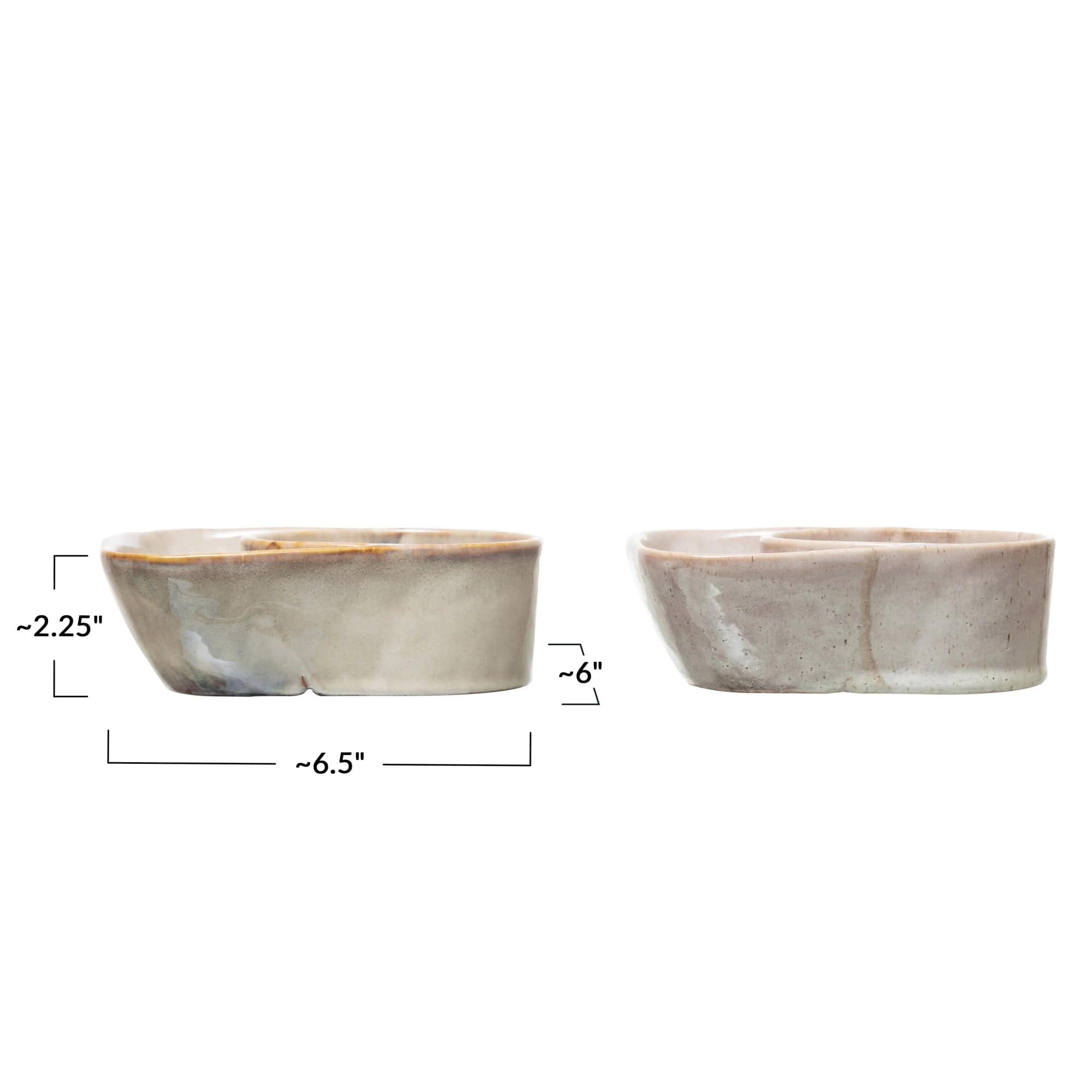 Creative Co-Op Creative Co-Op Stoneware Cracker and Soup Bowl - Little Miss Muffin Children & Home