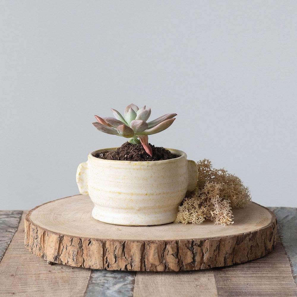 Creative Co-Op Creative Co Op Stoneware Planter - Little Miss Muffin Children & Home