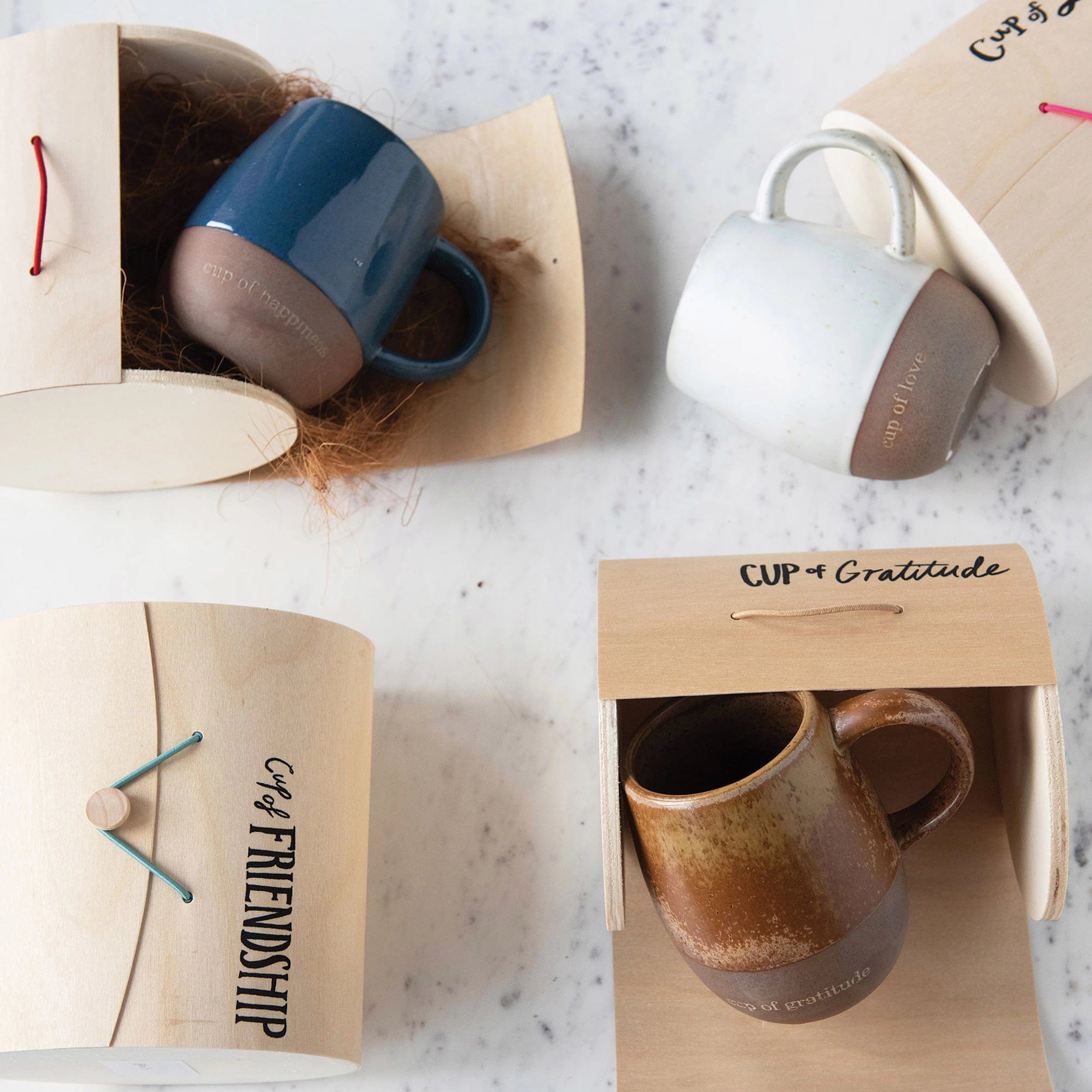 Creative Co-op - Stoneware Mug with Tea Bag Holder