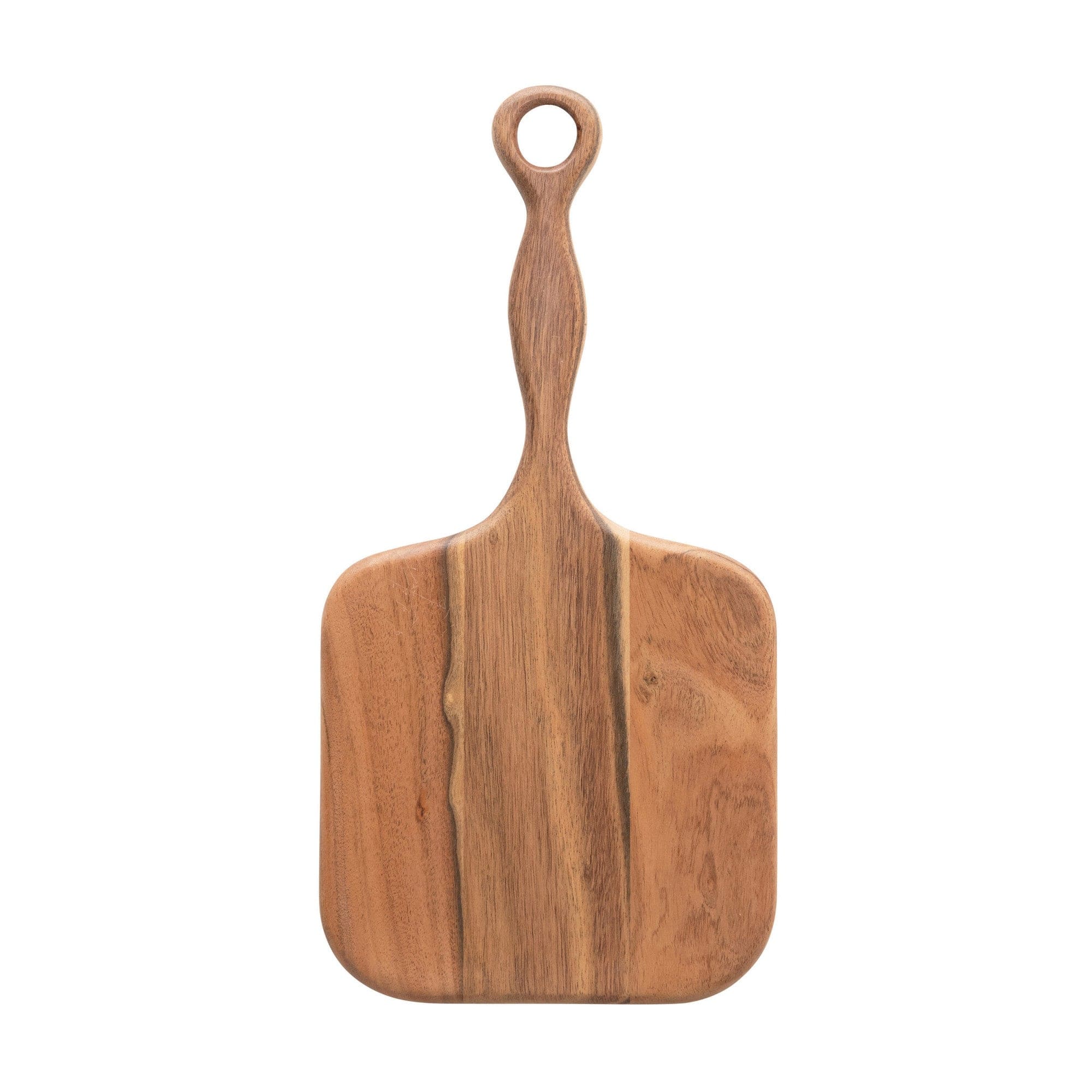 Creative Co-op Creative Co-op Acacia Wood Cheese Cutting Board with Handle - Little Miss Muffin Children & Home
