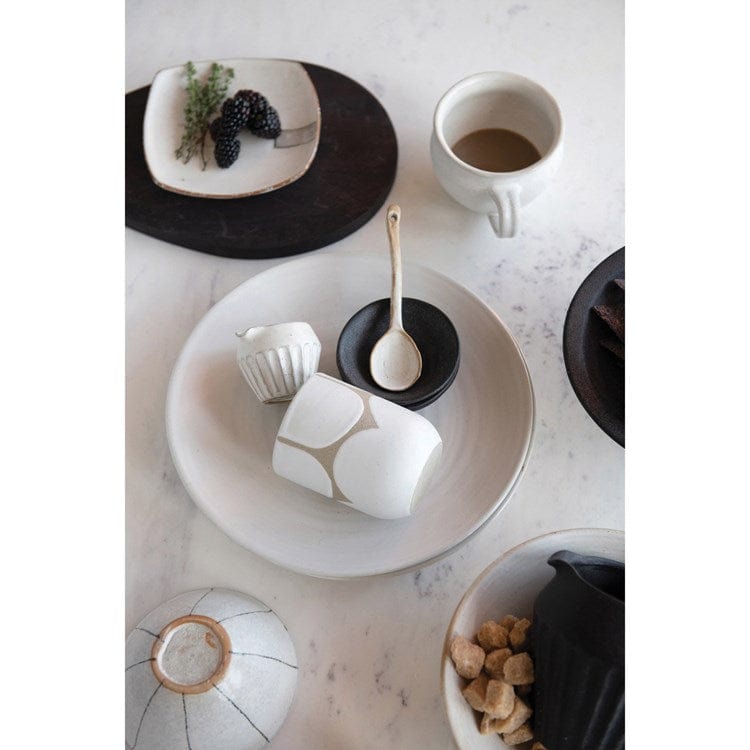 Creative Co-Op Creative Co-op Hand Painted Stoneware Cup - Little Miss Muffin Children & Home