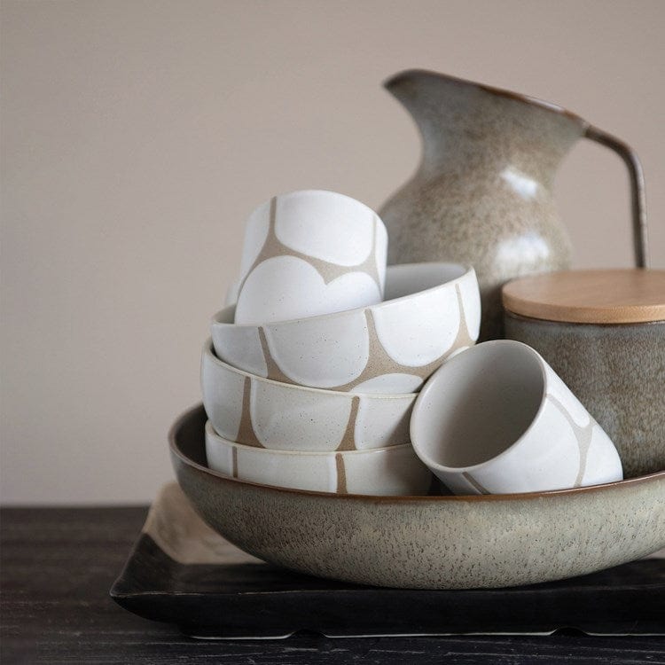 Creative Co-Op Creative Co-op Hand Painted Stoneware Cup - Little Miss Muffin Children & Home