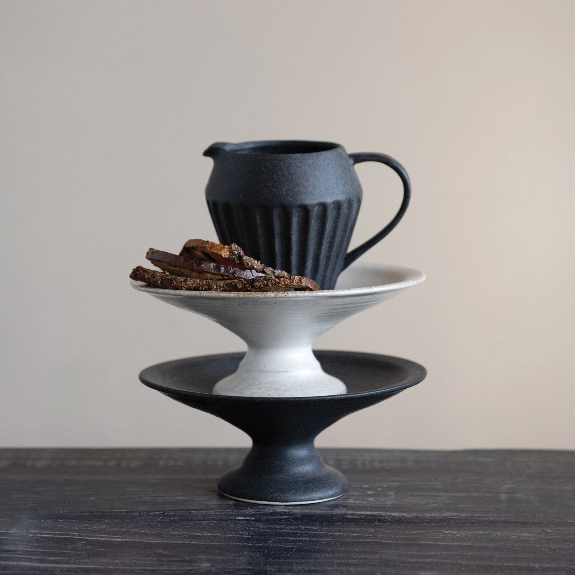 Creative Co-op Creative Co-op Stoneware Glazed Creamer Pitcher - Little Miss Muffin Children & Home