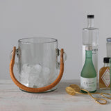 Creative Co-op Creative Co-op Quart Glass Ice Bucket with Bamboo Wrapped Handle - Little Miss Muffin Children & Home