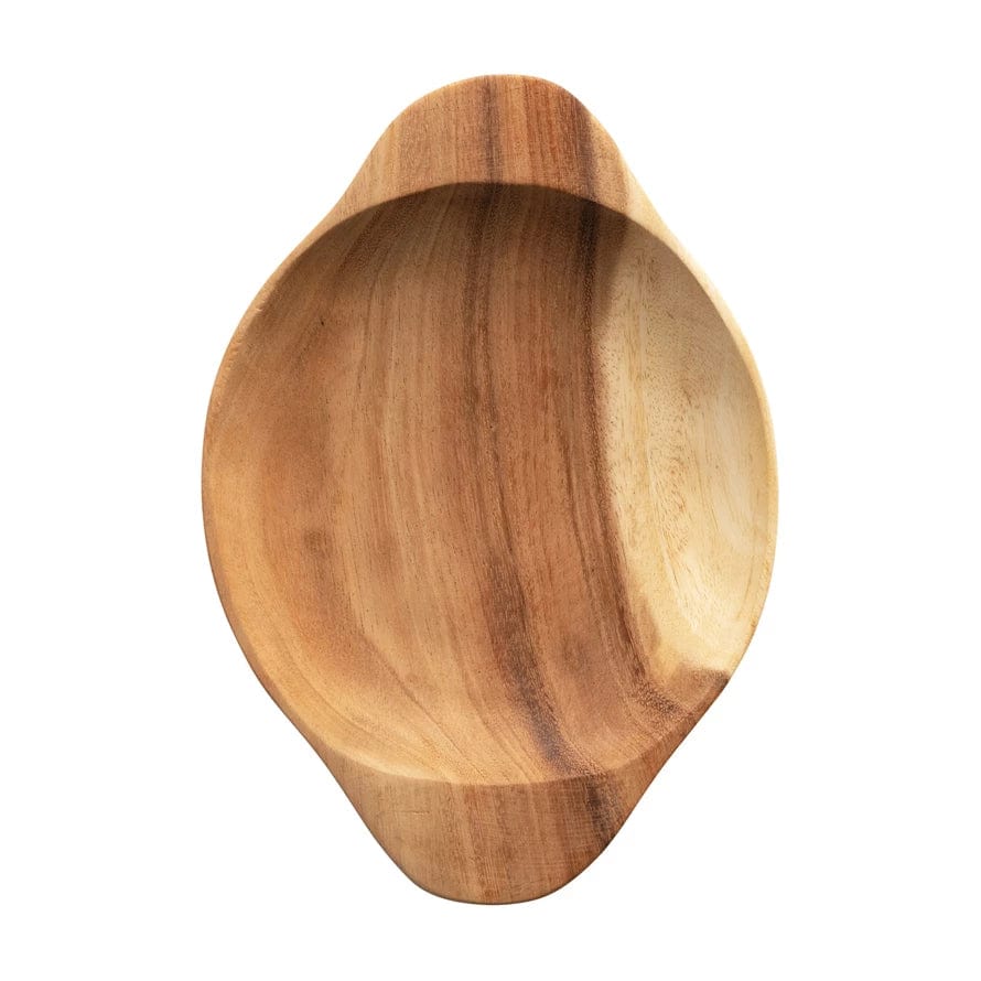 CREATIVE CO-OP Creative Co-op 12"L Acacia Wood Candy Bowl - Little Miss Muffin Children & Home