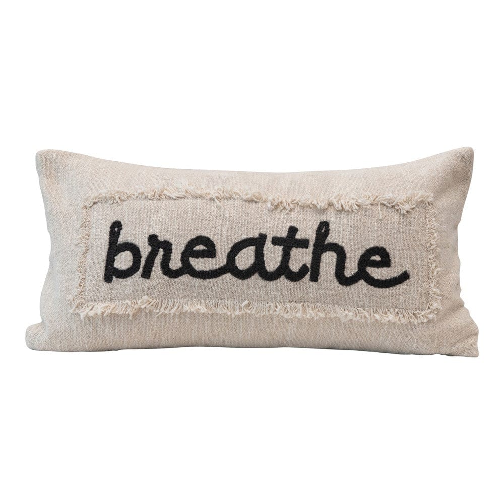 Creative Co-Op Creative Co-op Breathe Fringe Pillow - Little Miss Muffin Children & Home