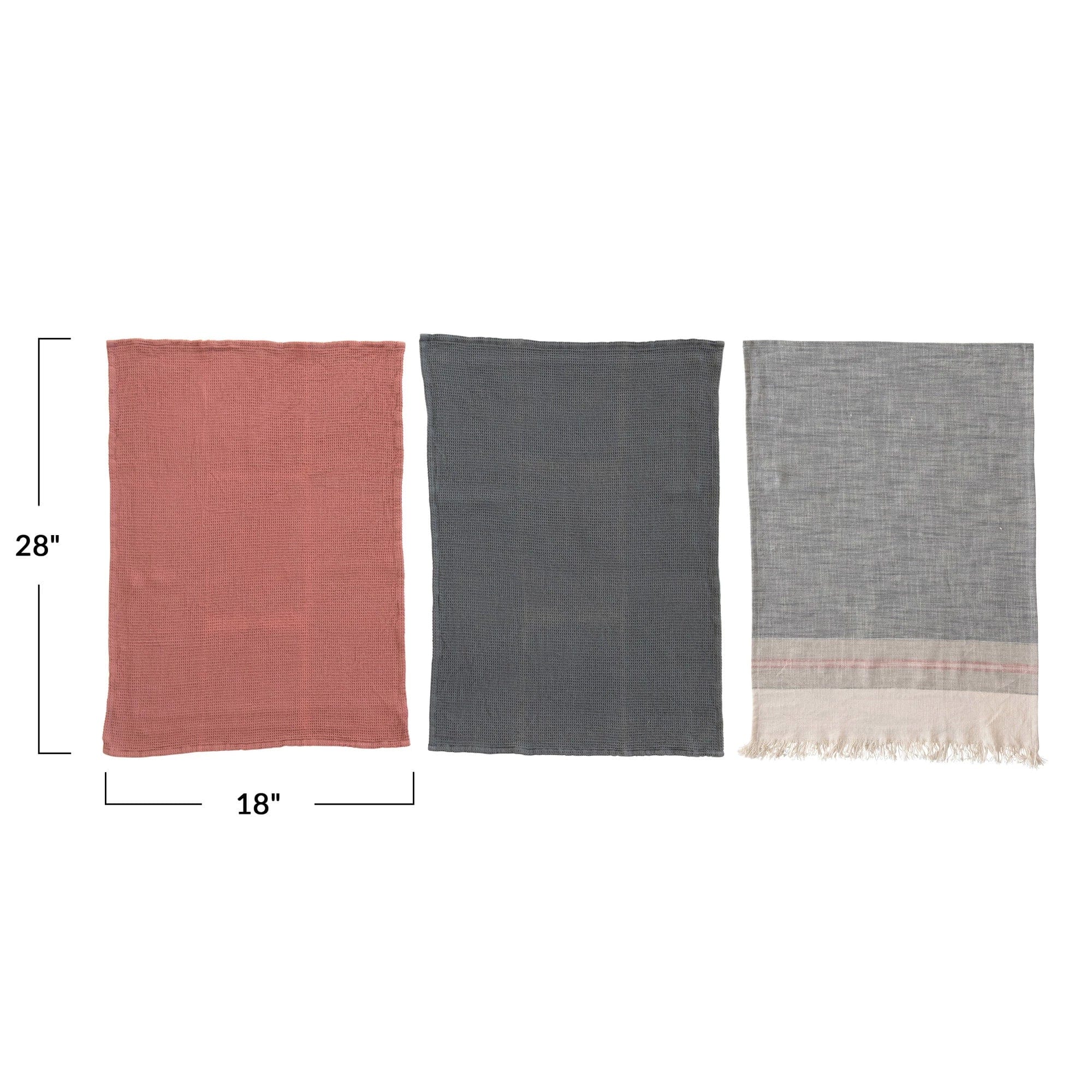 Creative Co-op Creative Co-op Cotton Tea Towels Set of 3 - Little Miss Muffin Children & Home