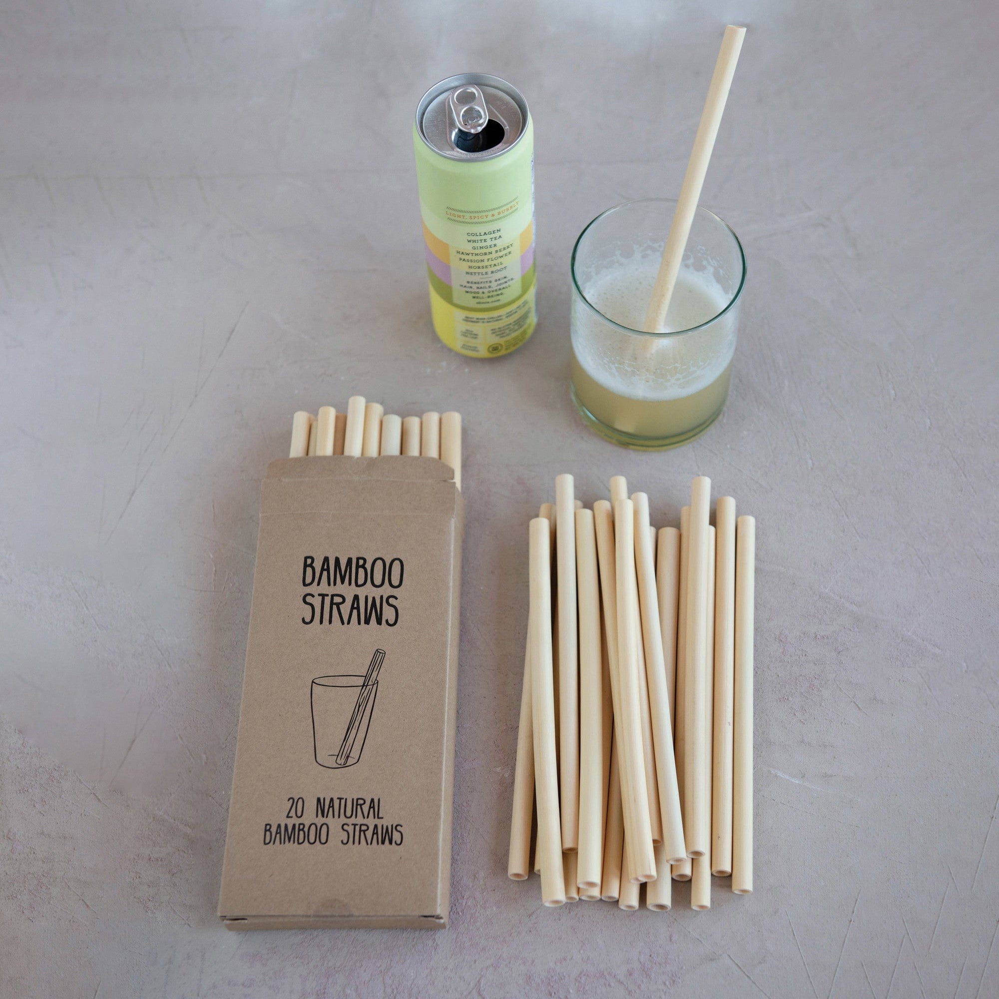 Creative Co-op Creative Co-op Bamboo Single Use Drinking Straws (Set 20) - Little Miss Muffin Children & Home