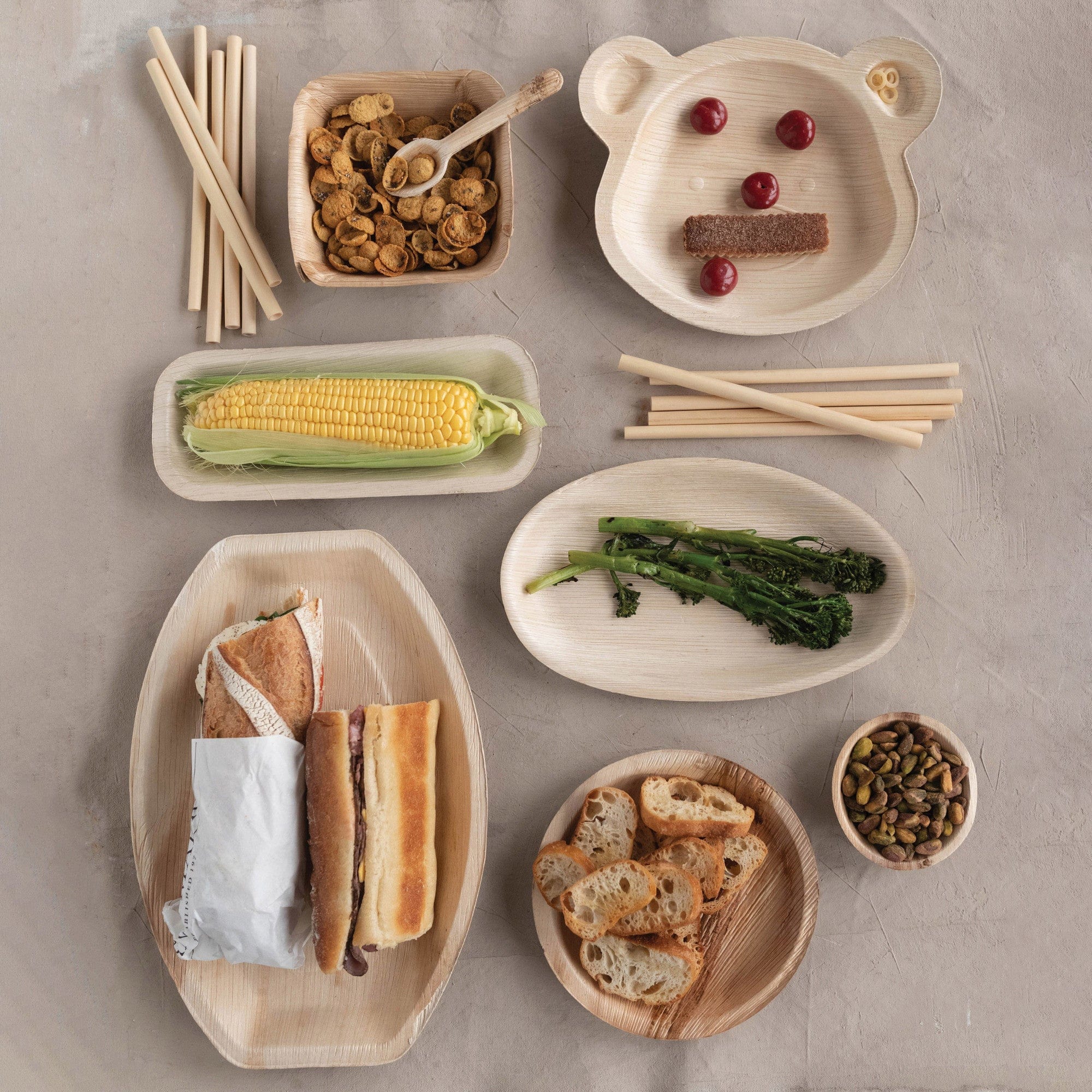 Creative Co-op Creative Co-op Bamboo Single Use Drinking Straws (Set 20) - Little Miss Muffin Children & Home