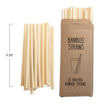 Creative Co-op Creative Co-op Bamboo Single Use Drinking Straws (Set 20) - Little Miss Muffin Children & Home