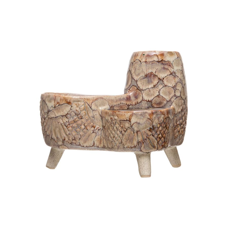 Creative Co-op Creative Co-op Stoneware Planter with 3 Openings - Little Miss Muffin Children & Home