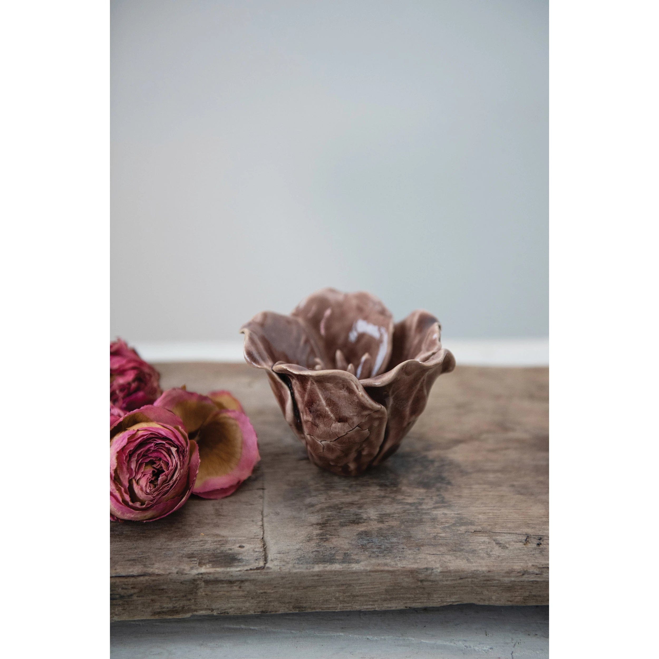 Creative Co-op Creative Co-op Stoneware Flower Decor - Little Miss Muffin Children & Home