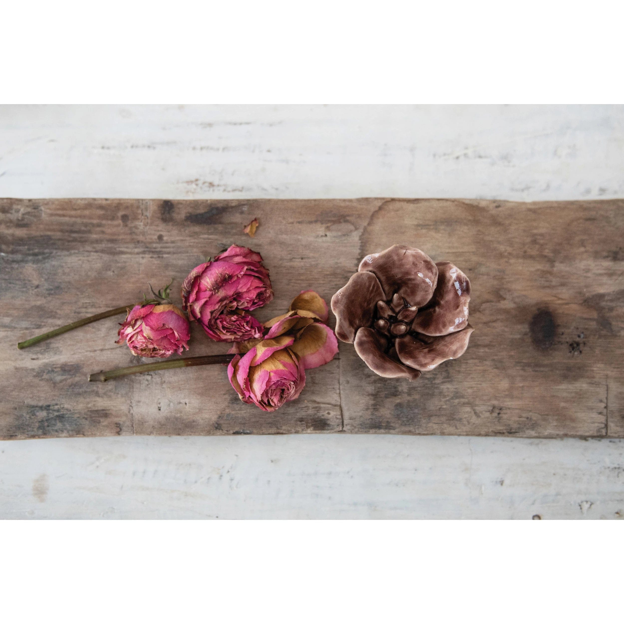 Creative Co-op Creative Co-op Stoneware Flower Decor - Little Miss Muffin Children & Home