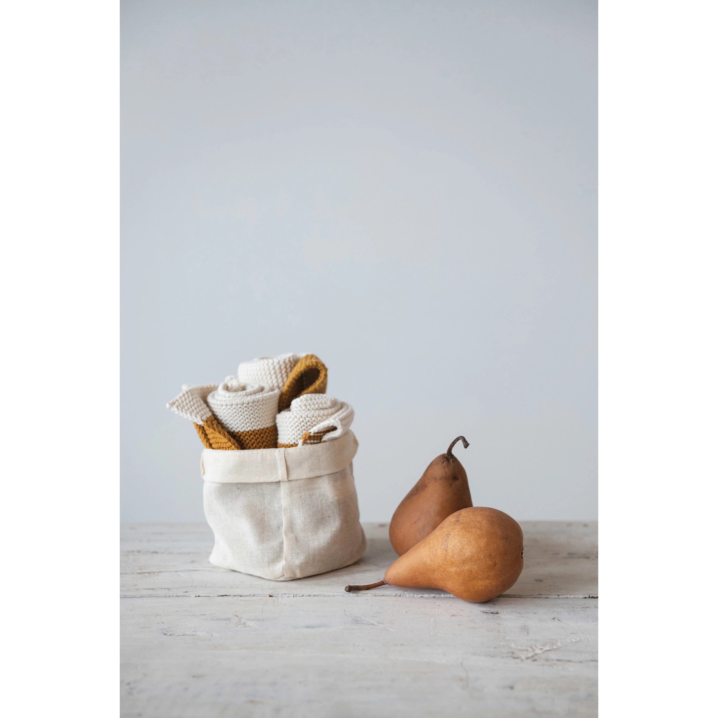 Creative Co-op Creative Co-op Square Cotton Dish Cloths Set of 3 - Little Miss Muffin Children & Home