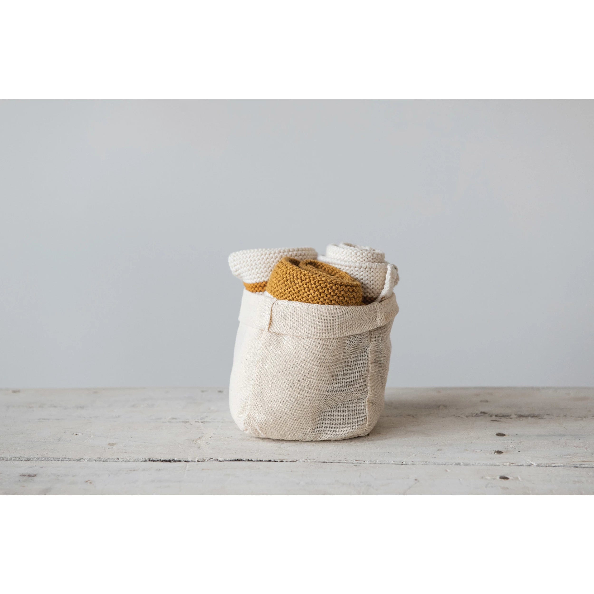 Creative Co-op Creative Co-op Square Cotton Dish Cloths Set of 3 - Little Miss Muffin Children & Home