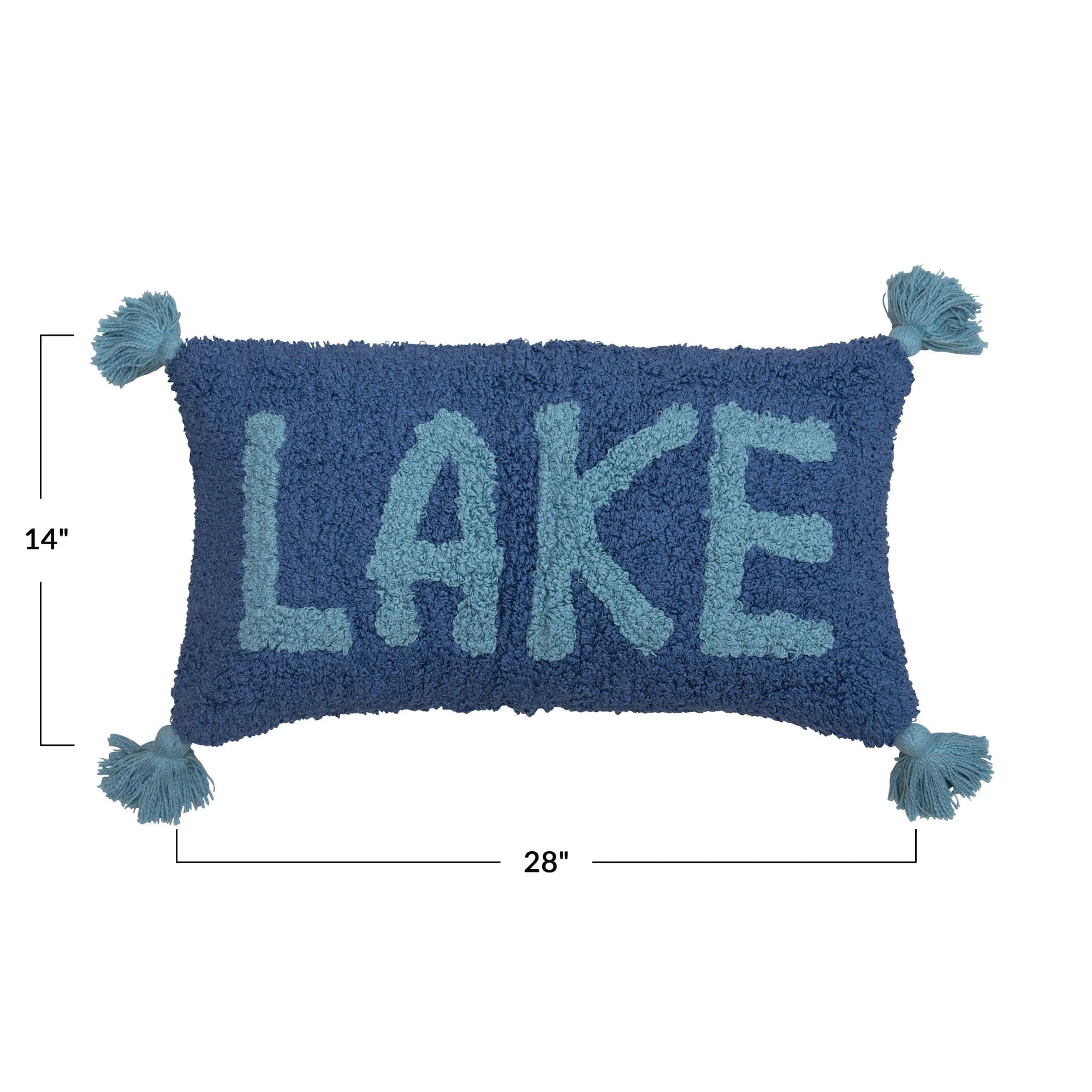 CCO - Creative Co-op Creative Co-op Lake Lumbar Pillow - Little Miss Muffin Children & Home