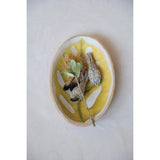 Creative Co-op Creative Co-op Hand-Painted Mango Wood Leaf Bowl - Little Miss Muffin Children & Home