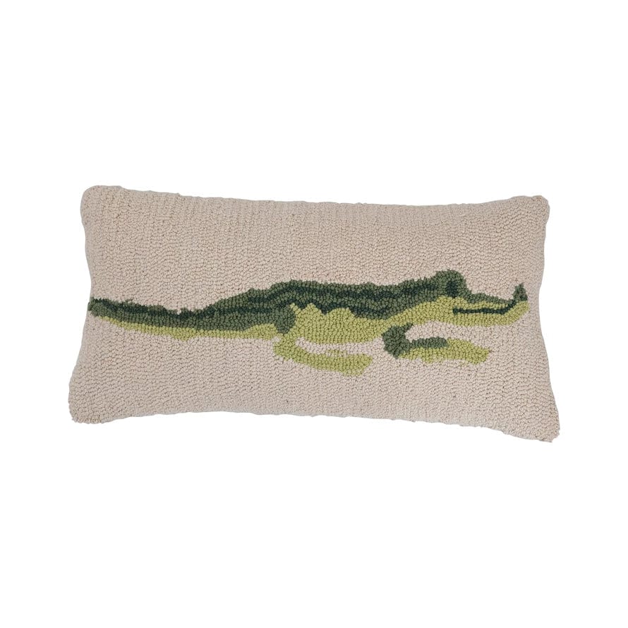 Creative Co-op Creative Co-op Cotton Alligator Pillow - Little Miss Muffin Children & Home