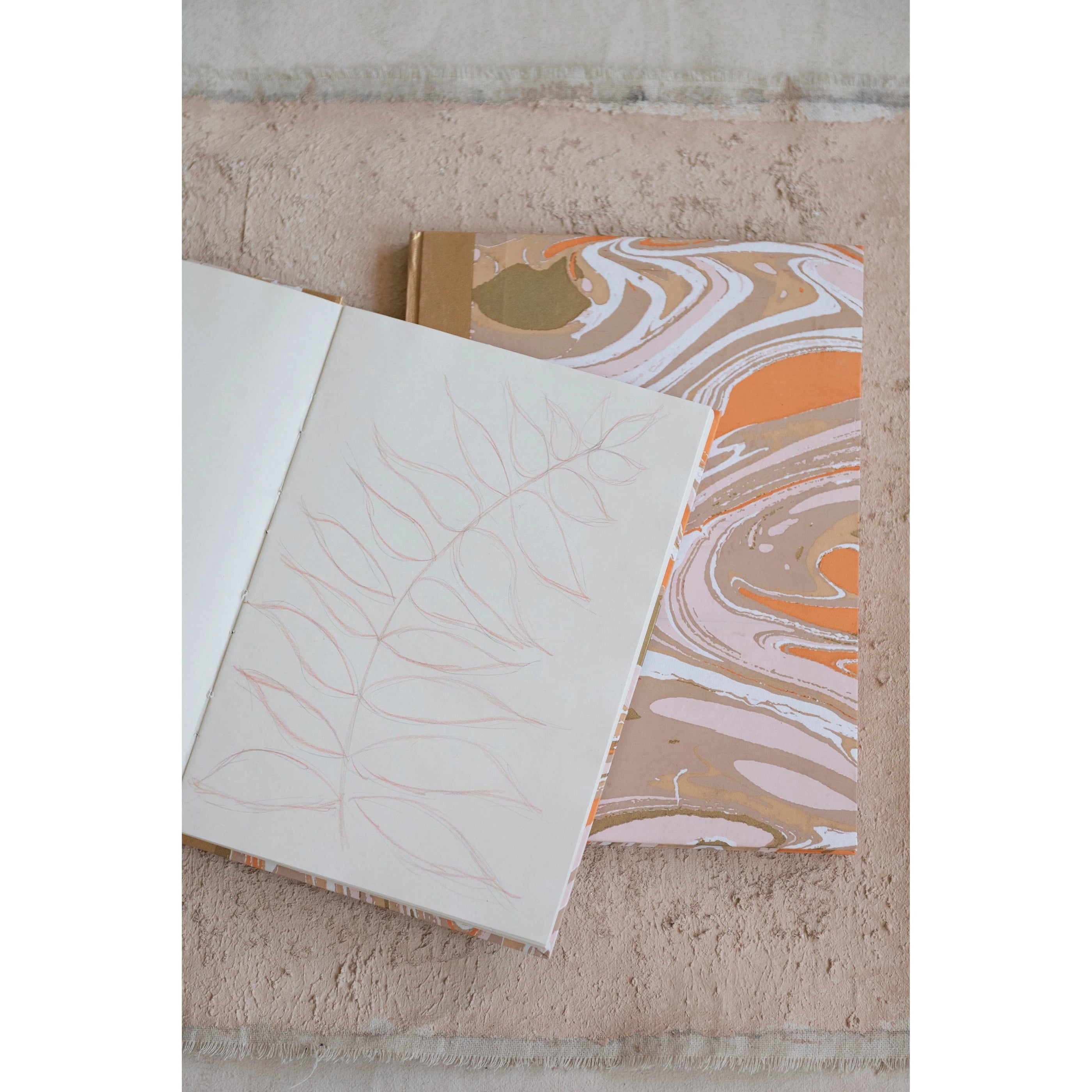 Creative Co-op Creative Co-op Recycled Marbled Paper Notebook - Little Miss Muffin Children & Home