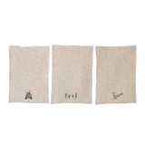 Creative Co-op Creative Co-op Cotton Embroidered Tea Towels - Little Miss Muffin Children & Home