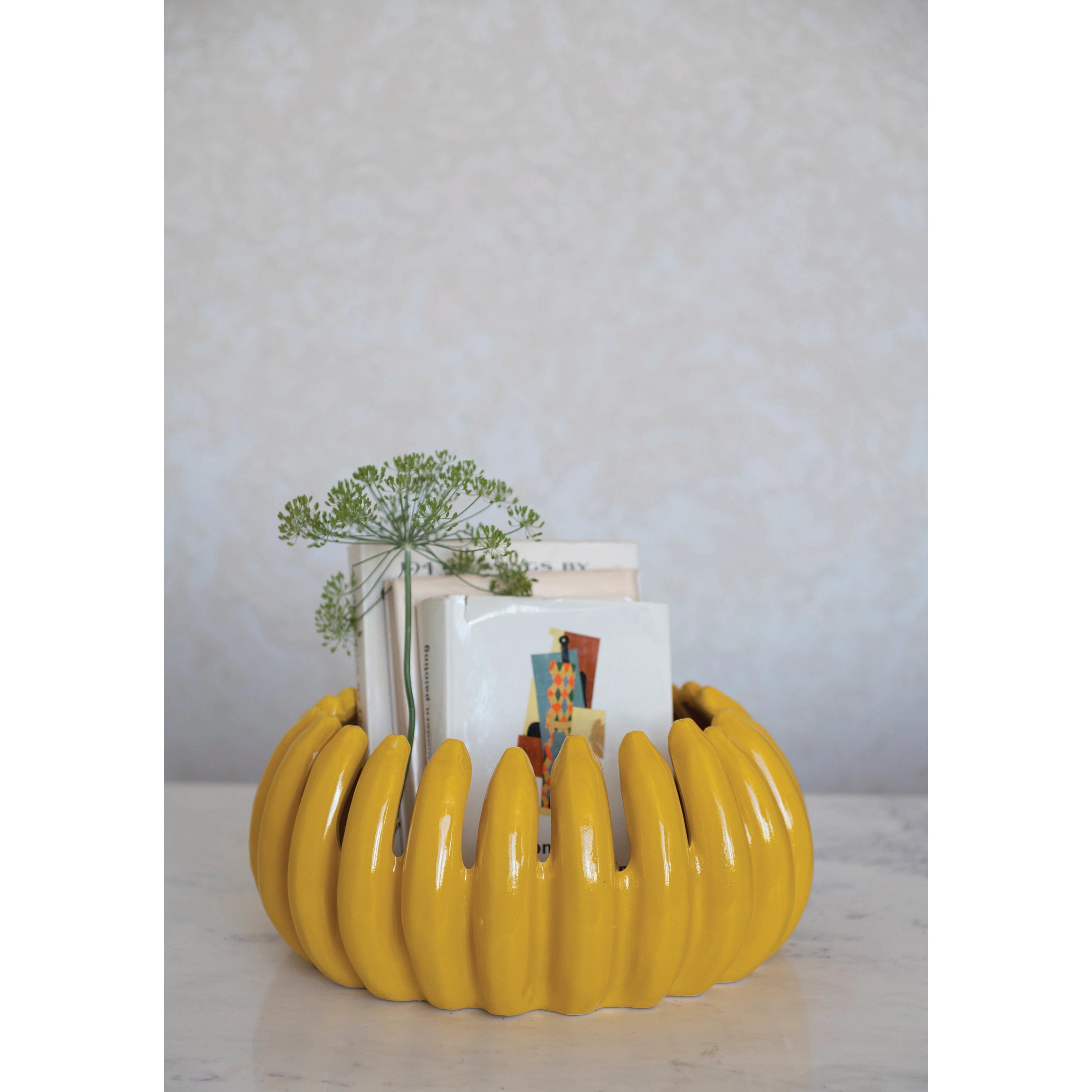 Creative Co-op Creative Co-op Decorative Stoneware Bananas Bowl - Little Miss Muffin Children & Home