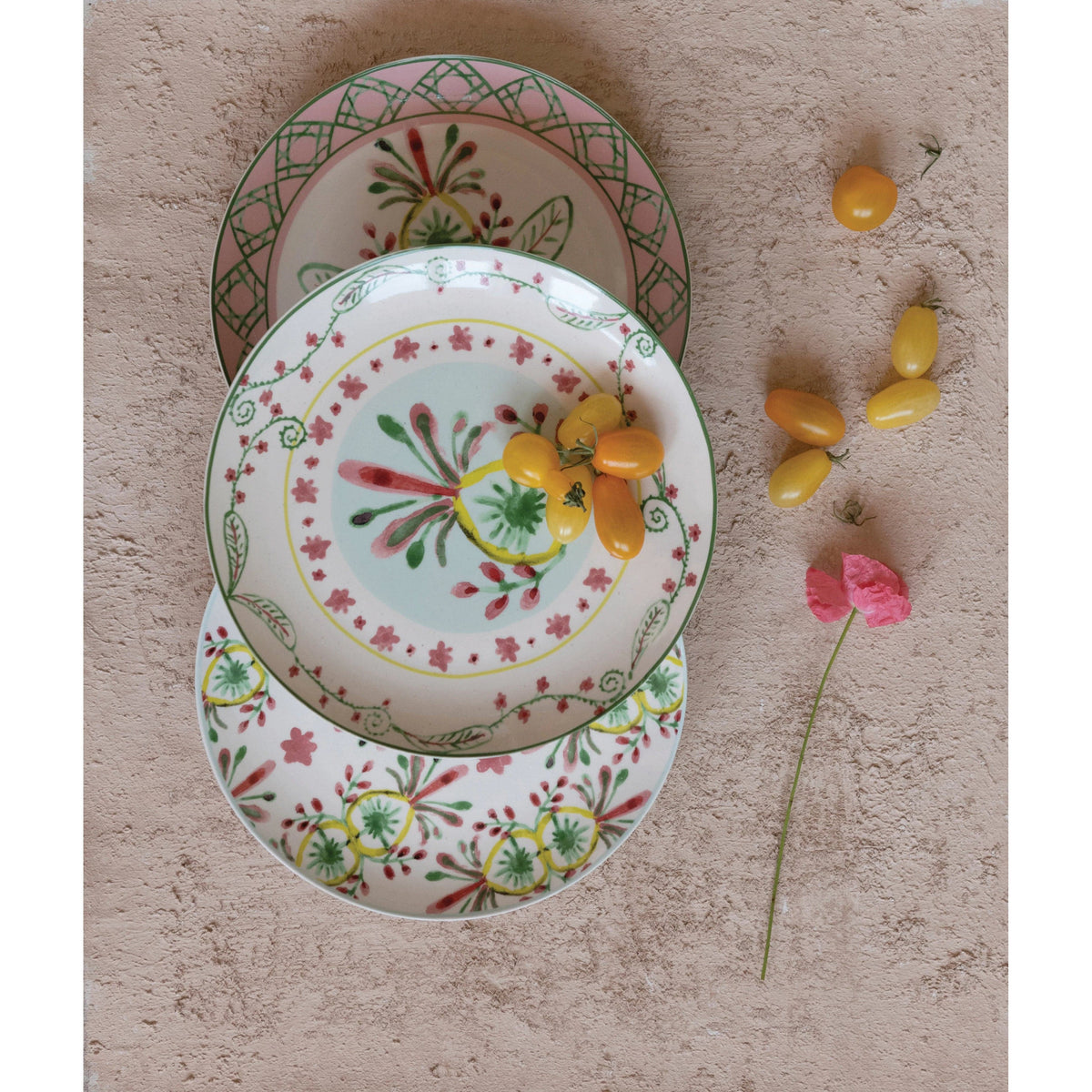 Creative Co-op Creative Co-op Stoneware Plate Print - Little Miss Muffin Children & Home