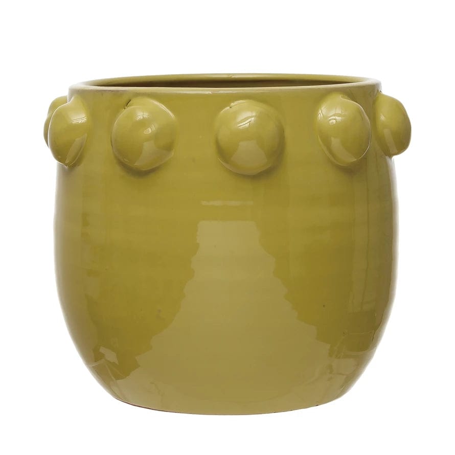 Creative Co-op Creative Co-op Terra-cotta Planter with Dots - Little Miss Muffin Children & Home