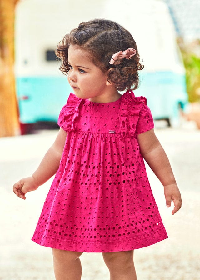 Mayoral Mayoral Eyelet Dress - Little Miss Muffin Children & Home
