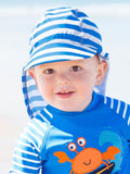 Jojo Maman Bebe Jojo Maman Bebe Cobalt Stripe Sun Protection Hat - Little Miss Muffin Children & Home