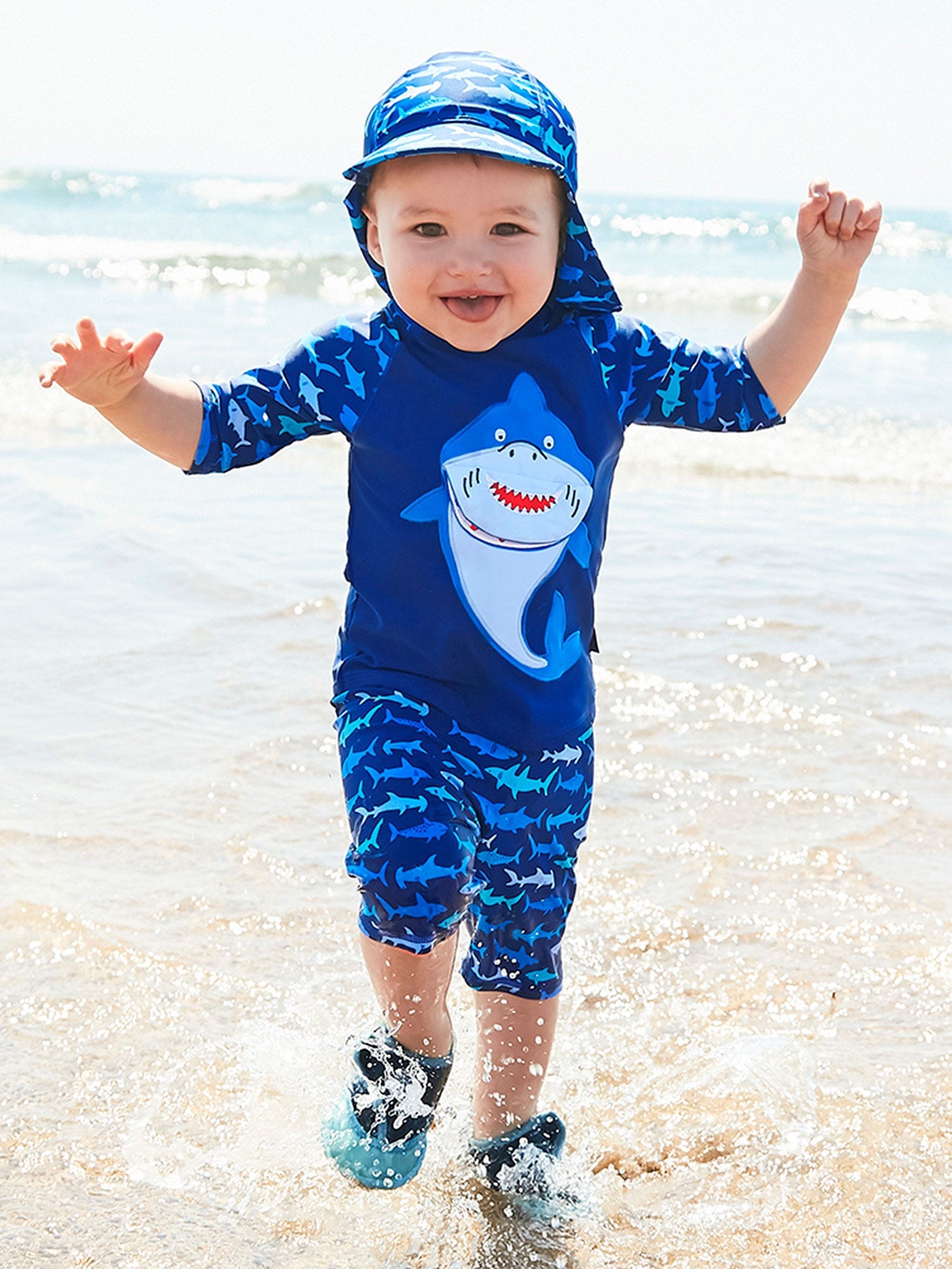Jojo Maman Bebe Jojo Maman Bebe Shark 2 Piece Sun Protection Suit - Little Miss Muffin Children & Home