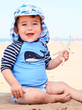 Jojo Maman Bebe Jojo Maman Bebe Blue Whale Sun Protection Rash Vest - Little Miss Muffin Children & Home