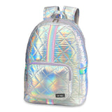 Top Trenz Top Trenz Iridescent Diamond Stitch Puffer Backpack w/ Candy Stripe - Little Miss Muffin Children & Home