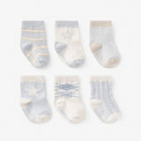 ELE - Elegant Baby Elegant Baby Classic Blues Socks 6 pack - Little Miss Muffin Children & Home