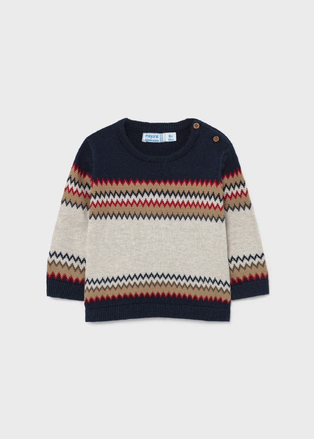 Mayoral Mayoral Ecofriends Jaquard Sweater for Baby Boy - Little Miss Muffin Children & Home