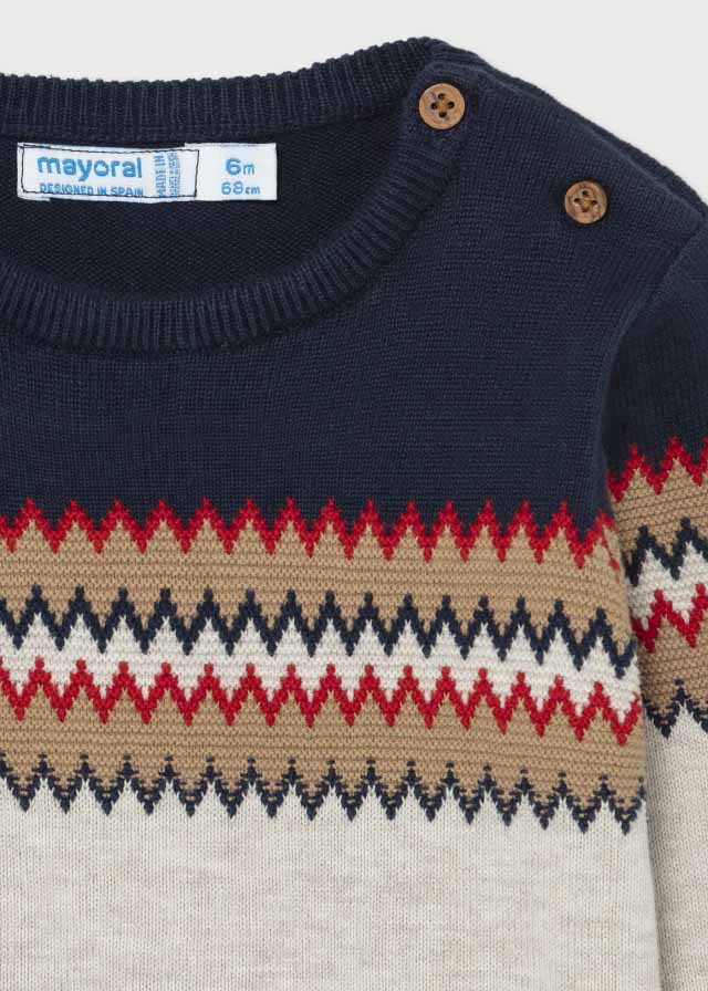 Mayoral Mayoral Ecofriends Jaquard Sweater for Baby Boy - Little Miss Muffin Children & Home