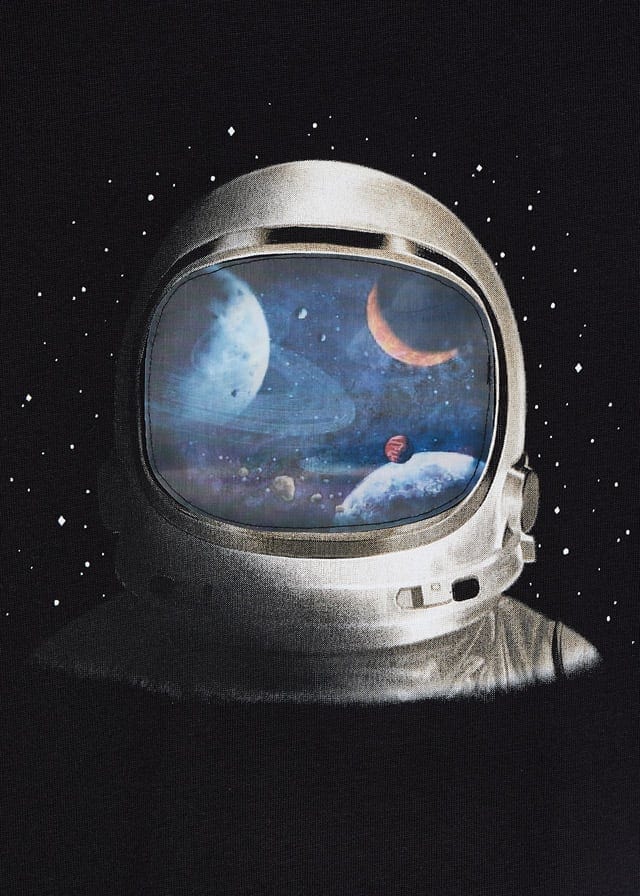 Mayoral Mayoral Ecofriends Long Sleeve Black Space Tee - Little Miss Muffin Children & Home