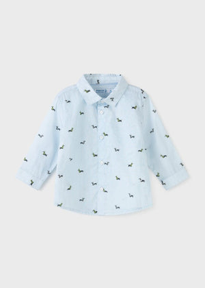 Mayoral Mayoral Ecofriends Long Sleeve Button Down Shirt - Little Miss Muffin Children & Home