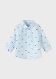 Mayoral Mayoral Ecofriends Long Sleeve Button Down Shirt - Little Miss Muffin Children & Home