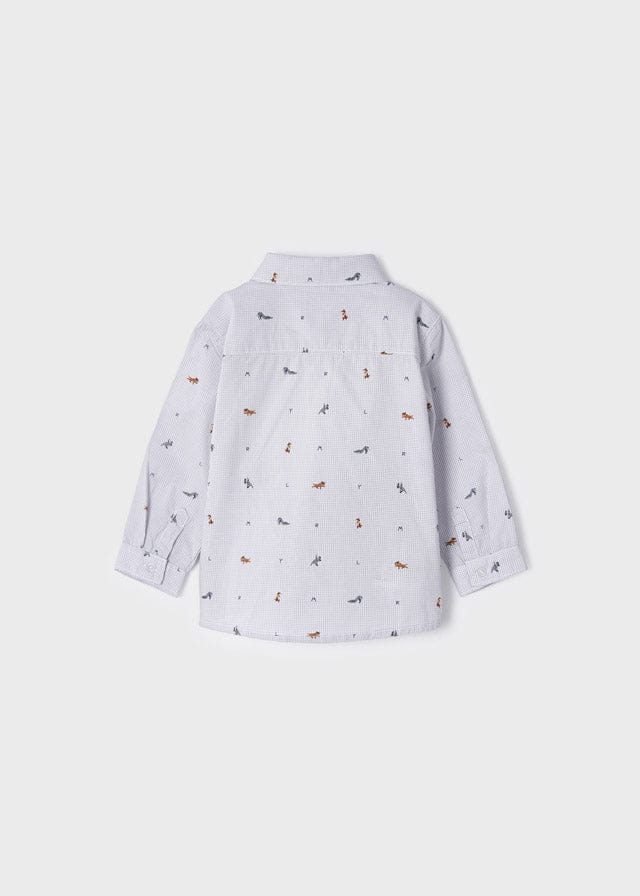 MAY - Mayoral Usa Inc Mayoral Printed Long Sleeve Shirt - Little Miss Muffin Children & Home